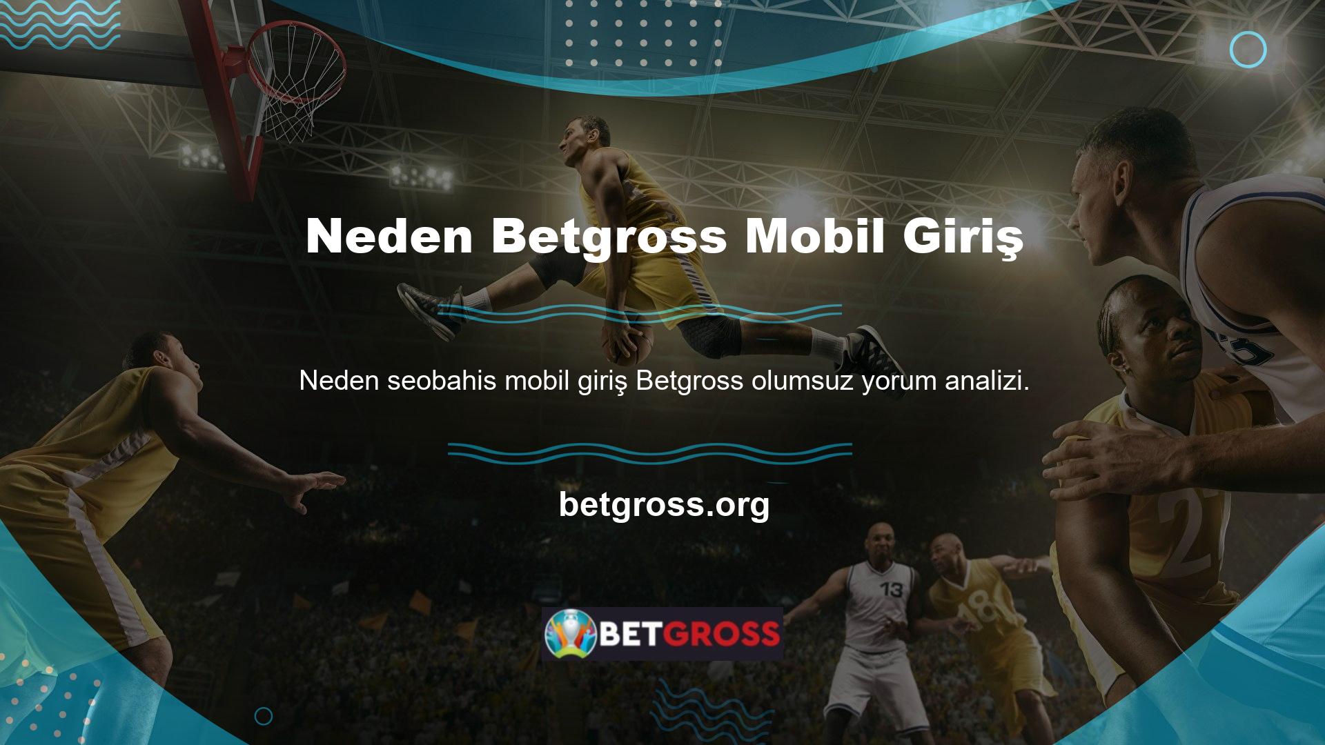 Betgross olumsuz yorumlarına ilişkin kapsamlı analizimiz, canlı bahis sinyallerini analiz etme konusunda uzmanlaşmış ofisin ayrıntılı taramalarını içermektedir